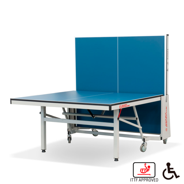 картинка Теннисный стол складной для помещений "K-2023 ITTF Indoor" (274 Х 152.5 Х 76 см ) с сеткой от магазина Лазалка