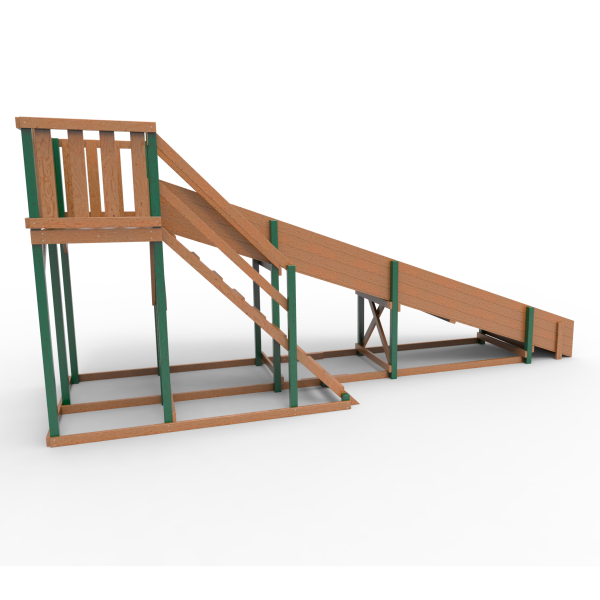 Детская площадка - деревянная горка Пикник "Зима №3" Форест