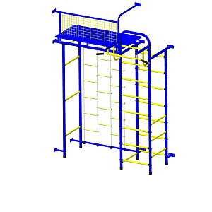 Детский спортивный комплекс ДСК "Пионер 10 лестница" сине-желтый