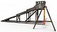 Детская площадка - деревянная горка Пикник "Зима №3" Black с качельной балкой