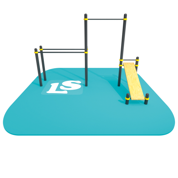 картинка Спортивный комплекс турник, брусья, скамья для пресса Workout LS42 от магазина Лазалка