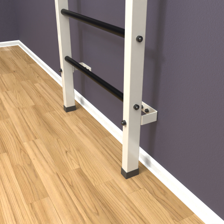 картинка Шведская стенка «LittleSport» Л Белый черные ступени от магазина Лазалка