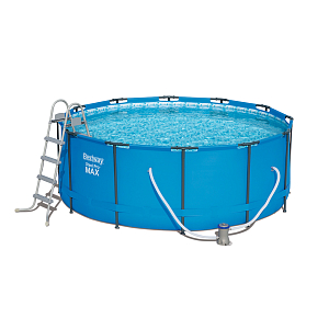 Каркасный бассейн 366х122 см, 10250л, фильтр-насос 2006л/ч, лестница, Bestway, 5614P BW/13898/56420 BW