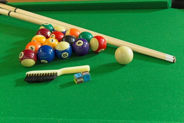 картинка Игровой стол - трансформер (бильярд, аэрохоккей, настольный теннис) "Twister" (дуб) от магазина Лазалка