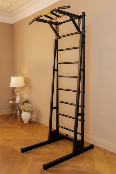 картинка Напольная шведская стенка Рекорд R1 с турником от магазина Лазалка