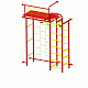 картинка Детский спортивный комплекс ДСК "Пионер 10 лестница" красно-желтый от магазина Лазалка