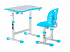 Комплект парта и стул-трансформер FUNDESK OMINO BLUE (голубой)