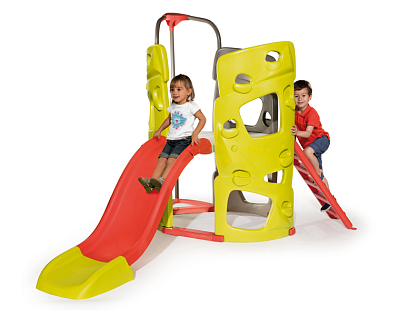 картинка Игровой детский комплекс башня с горкой (Smoby 840201) от магазина БэбиСпорт