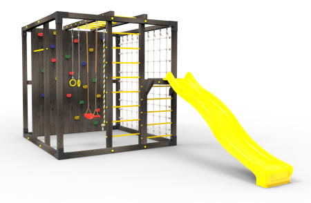 Детская площадка Куб "Блэк" с горкой