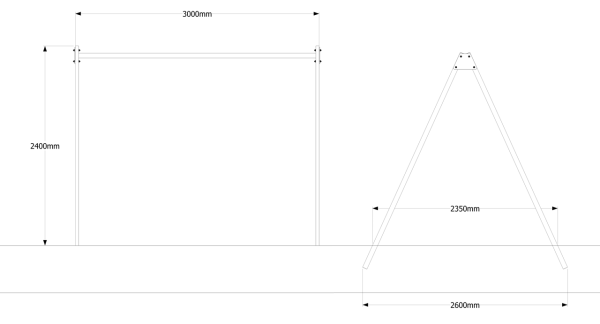 картинка Уличные качели Sv Sport УК171В2 (3.0м/Деревянные 2шт/Подвесы на втулке 2к) от магазина Лазалка