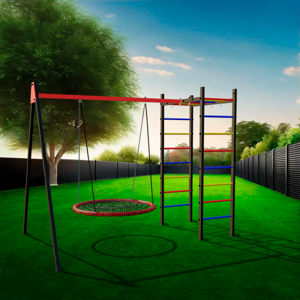 картинка Уличный спортивно-игровой комплекс Sv Sport У3003.1В1 (Гнездо 100см/Подвесы на втулке) от магазина Лазалка