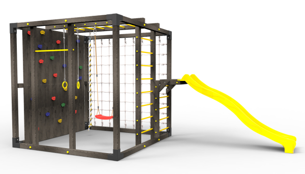 Детская площадка Куб "Блэк" с горкой