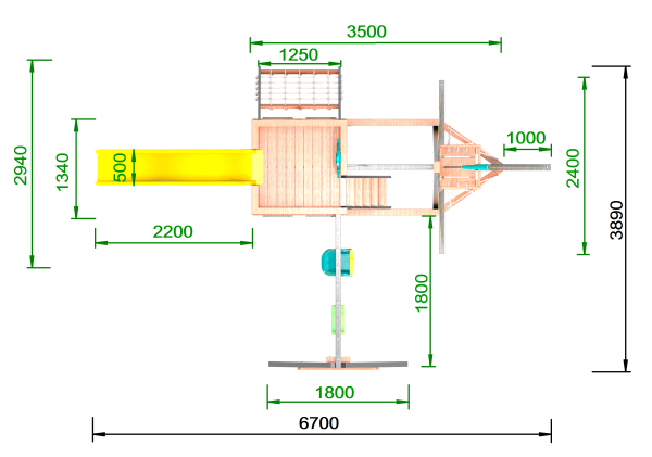 Детская площадка "Корабль Шторм"